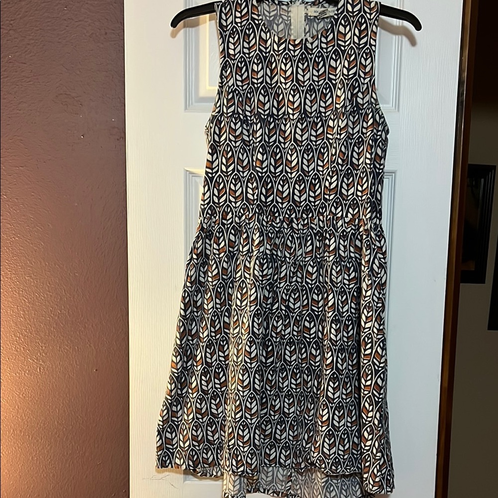 Mata Traders Blue and White Patterned Dress